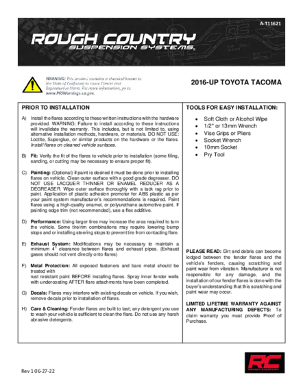 Installation Manual